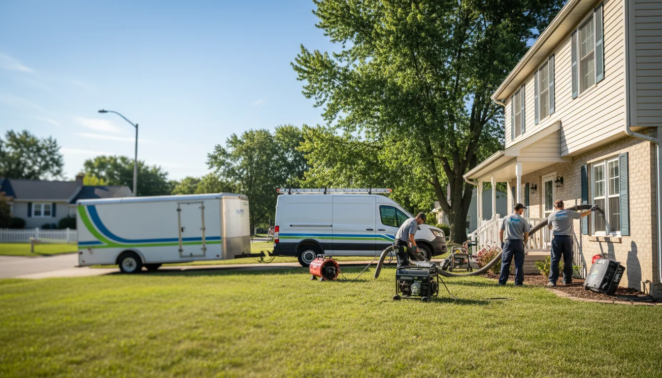 Flooded Basement Restoration And Cleanup With Repair in Spirit Lake, IA near me